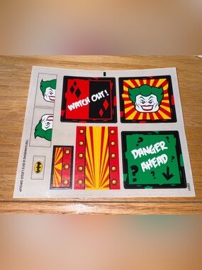 NEW Sticker Sheet for Set 6857-1 Batman II The Dynamic Duo Funhouse Escape 2012